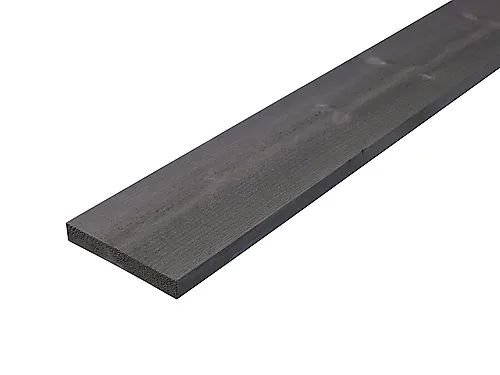 Kledning rektangulær furu 19x98 mm grå