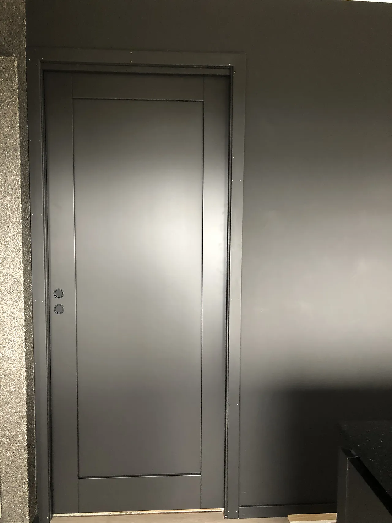 Skyvedør Stil 1 svart 80x210 cm