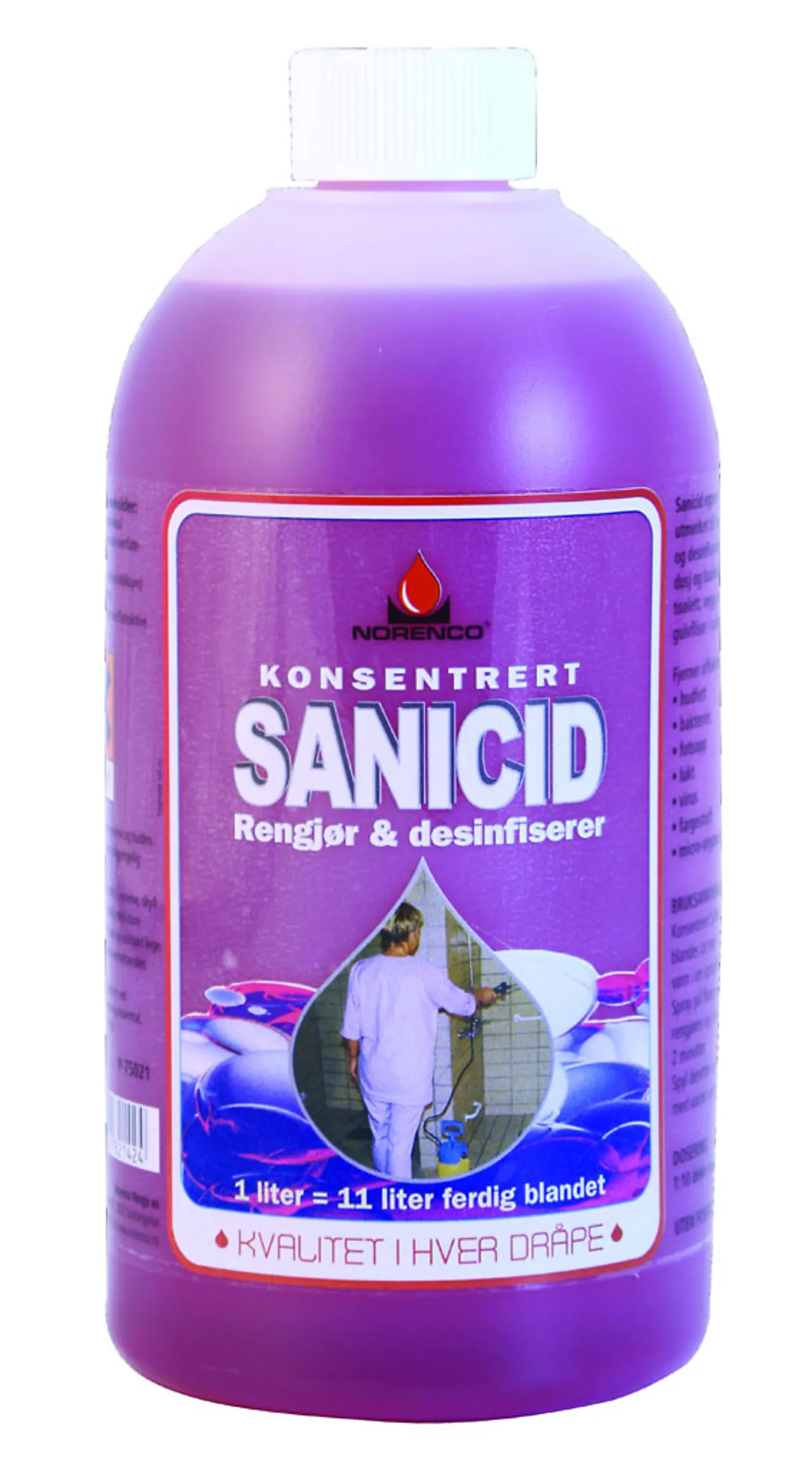 Desinfeksjon sanicid 1l kons. For dusj og bad null - null - 2 - Miniatyr