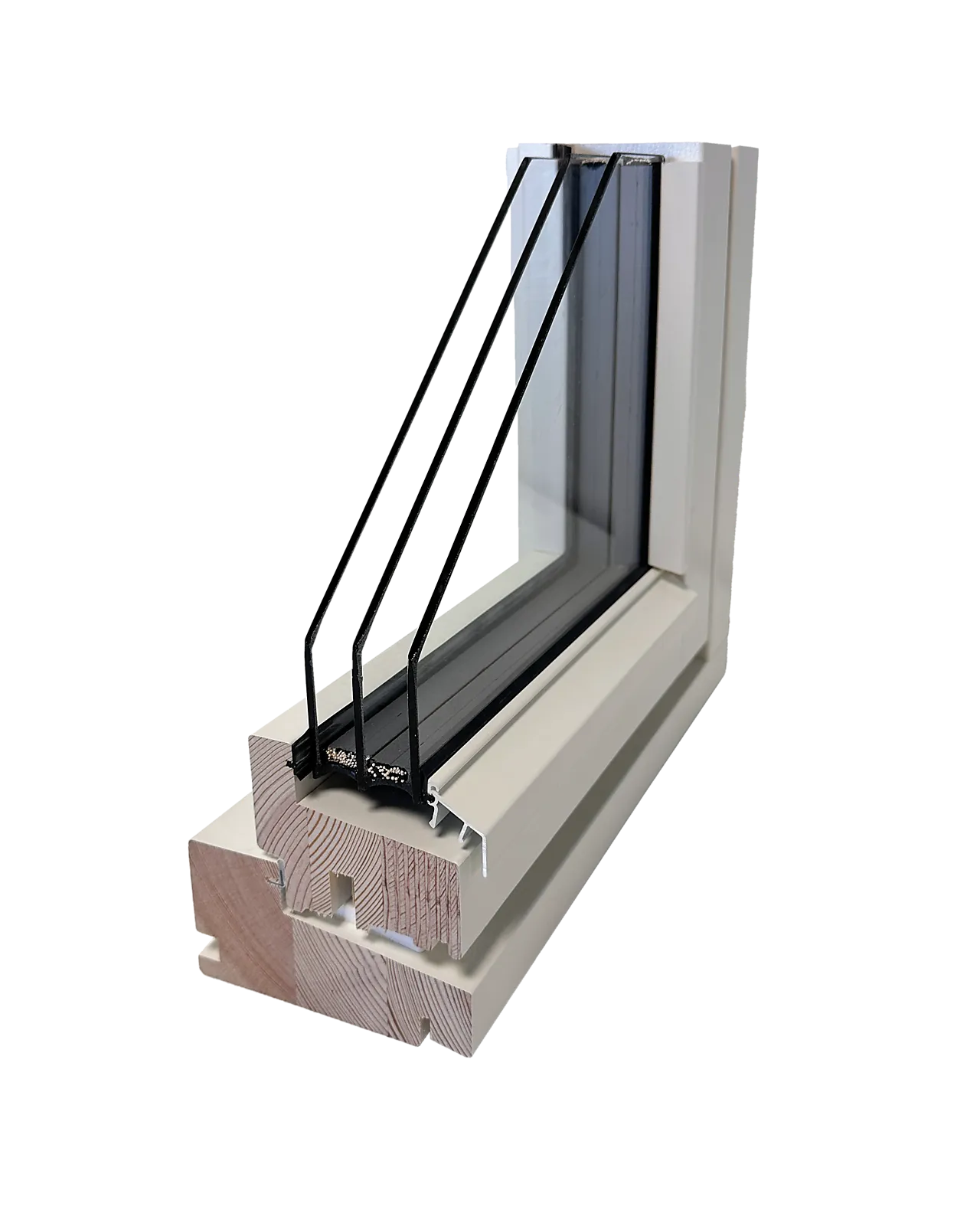 Vindu 3 lags glass rett profil 120x110 cm null - 120x110 - 3 - Miniatyr