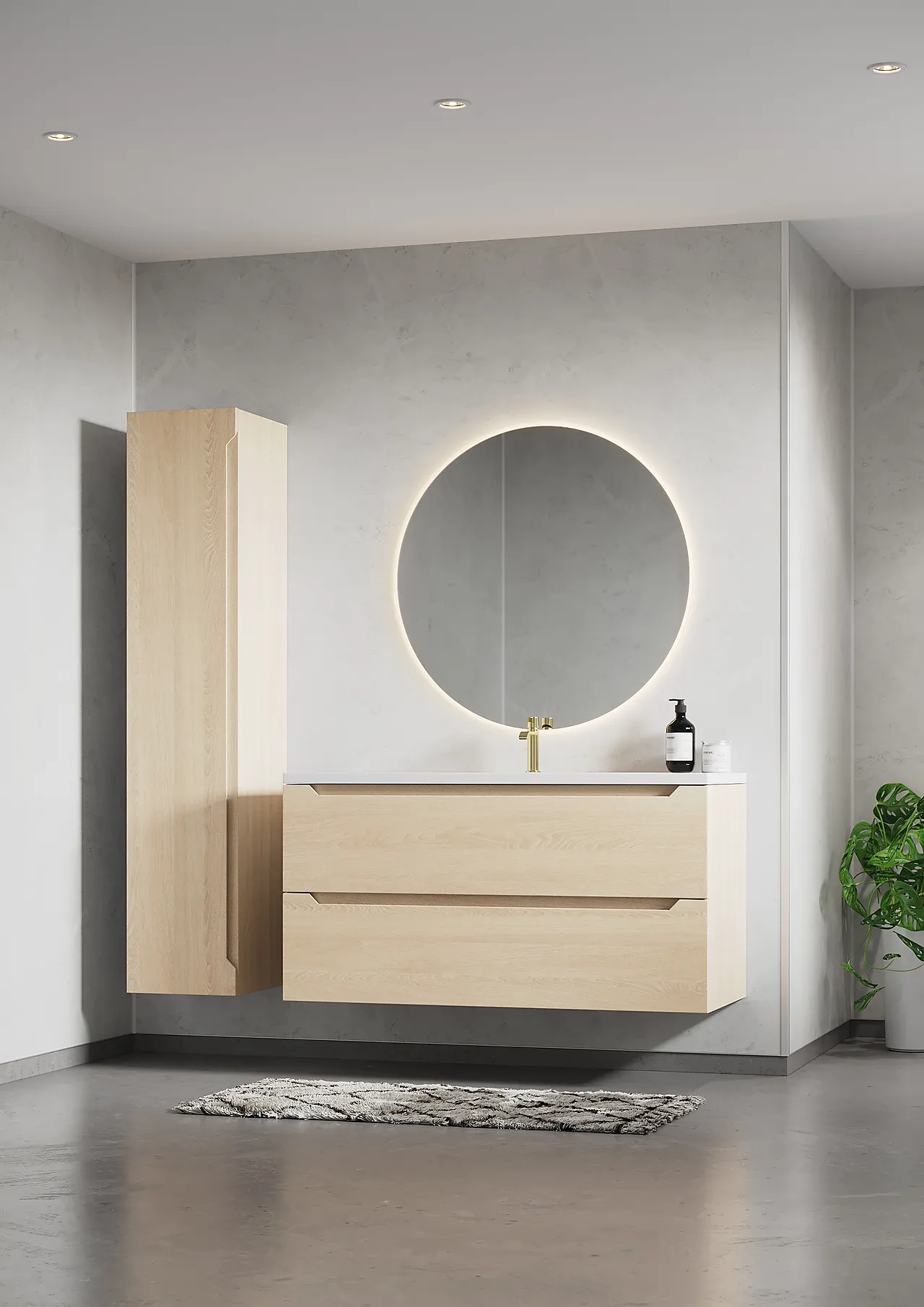 Baderomsplate white marble 10x620x2400 mm null - null - 3 - Miniatyr