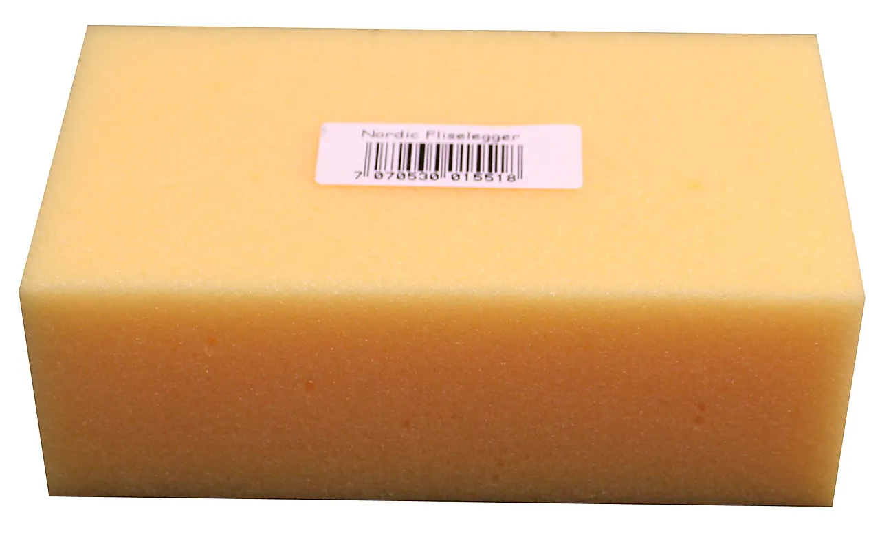 Flisleggersvamp 18x11x6 cm gul Flisleggersvamp 18x11x6 cm gul