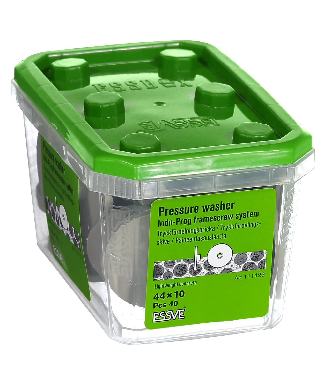 Trykkfordelingskive indu-prog -40 karminnfesting tilbehør Trykkfordelingskive indu-prog -40 karminnfesting tilbehør