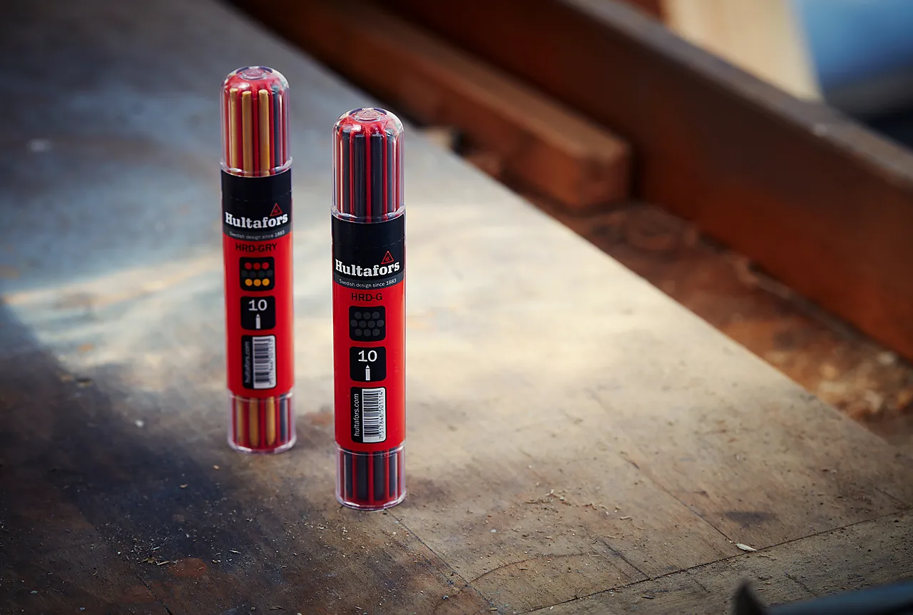 Hultafors refill merkeblyant rød og gul med10 stifter Hultafors refill merkeblyant rød og gul med10 stifter