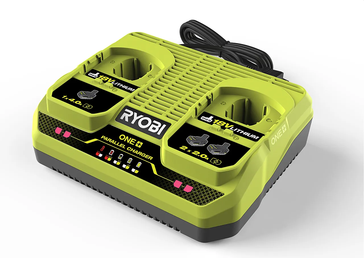 Lader dobbel 18 volt 4,0 Amp/t