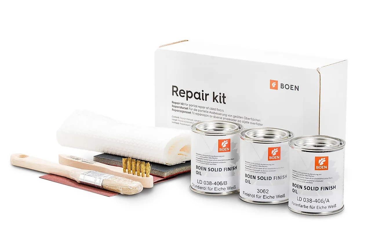 Reparasjonssett for hvitoljet gulv