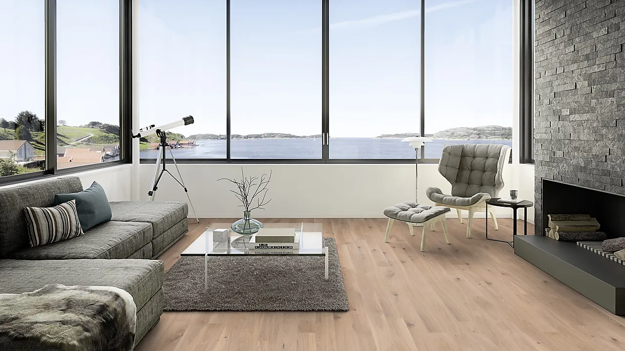 Parkett Eik hvit Vivo Plank Live Matt lakk