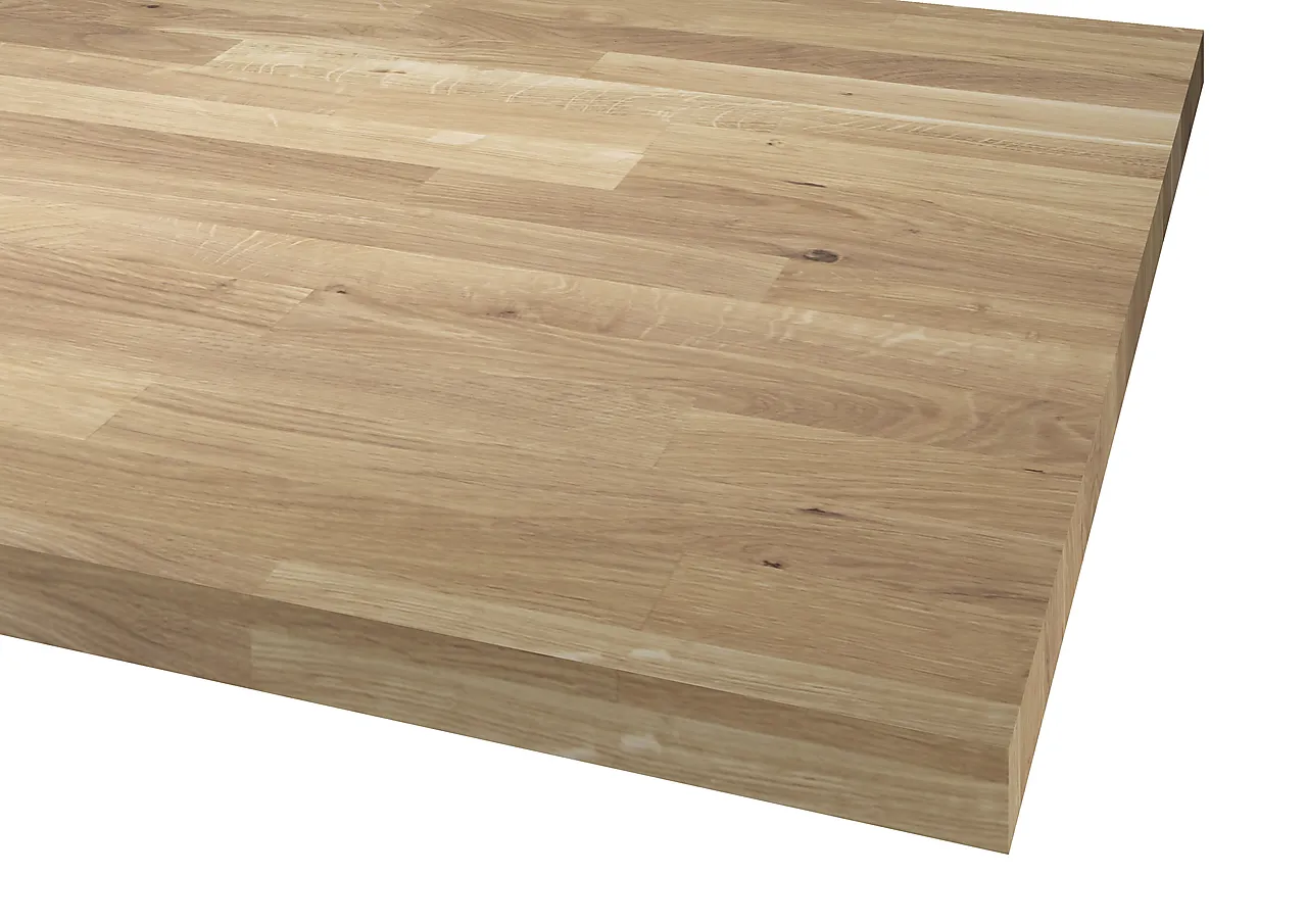 Benkeplate heltre eik a/b ubehandlet rettkant