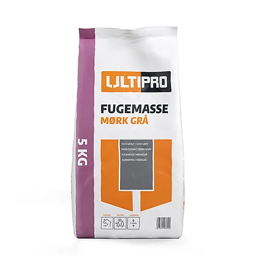 Fugemasse mørkgrå sekk 5 kg