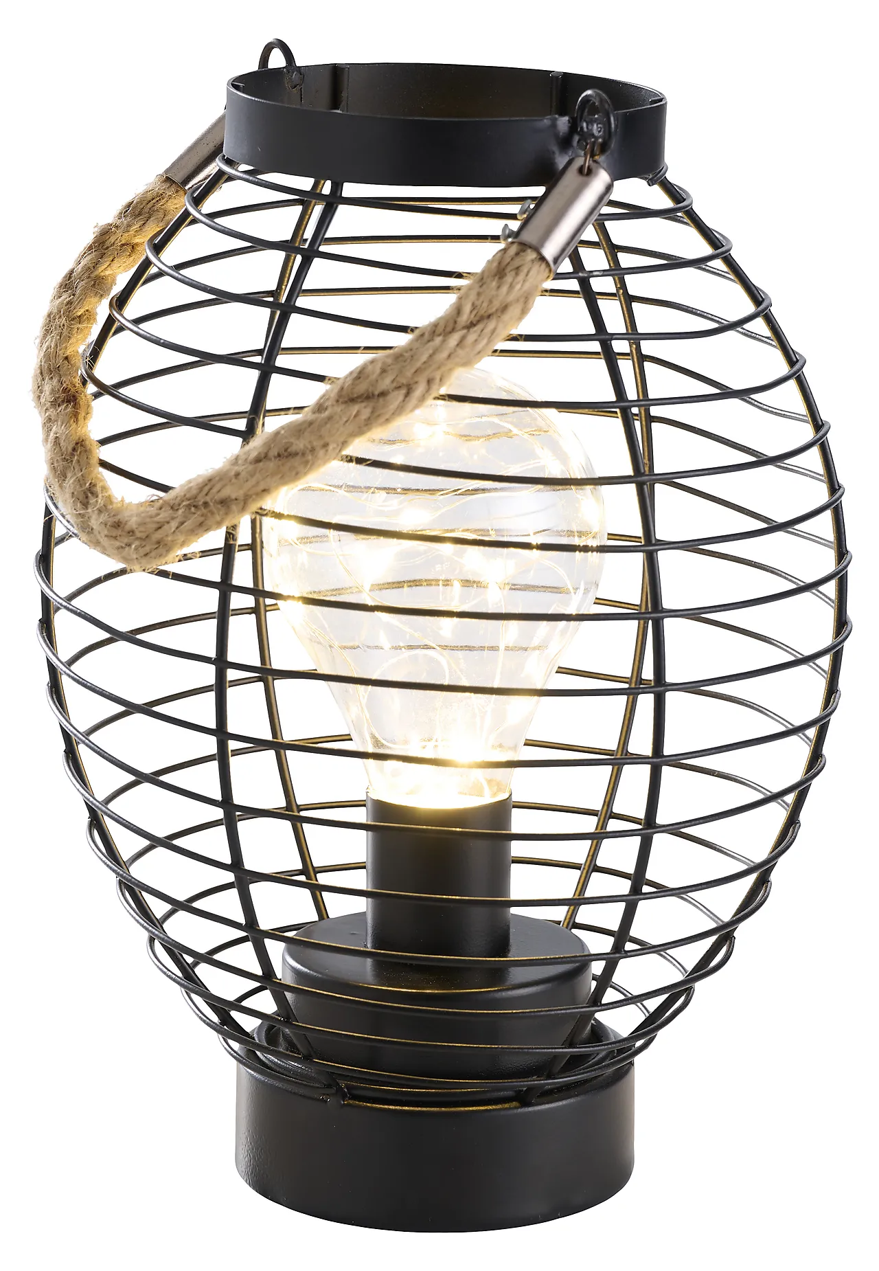 Lampe ute ø20h24cm sort outfit
