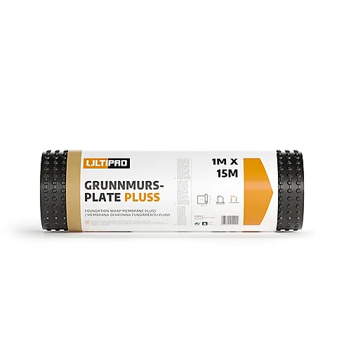 Grunnmursplate pluss 1x15m