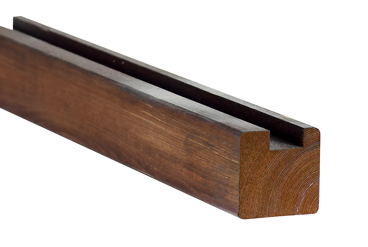 Multistolpe ende royalimpregnert brun furu 70x70x2000 mm