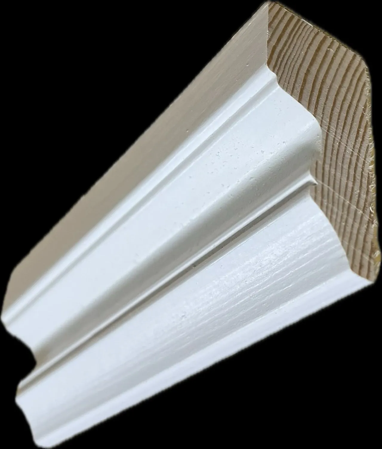 Taklist furu profilert CW352 hvit bomull S0502-Y 20x44x4400 mm null - null - 3 - Miniatyr