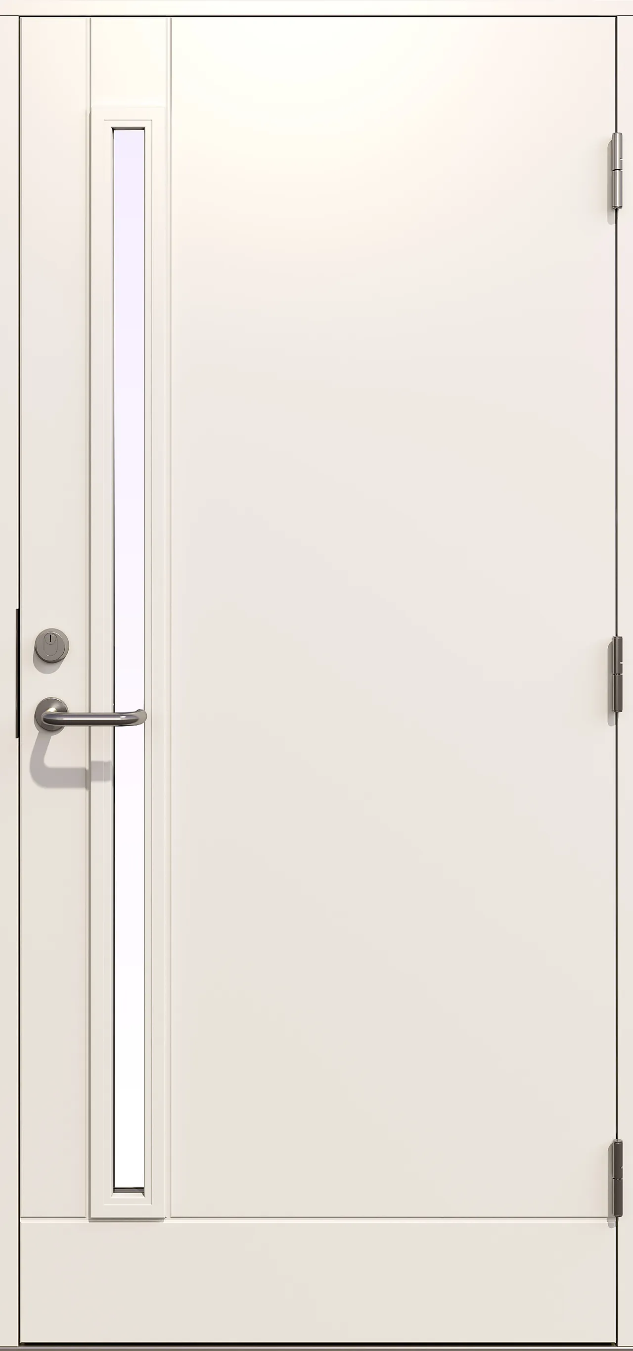 Gilje Hades ytterdør 99x209 cm høyrehengslet hvit Gilje Hades ytterdør 99x209 cm høyrehengslet hvit