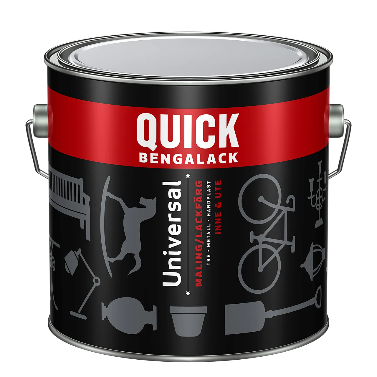 Quick Bengalack Universal C-base silkematt 2,7L