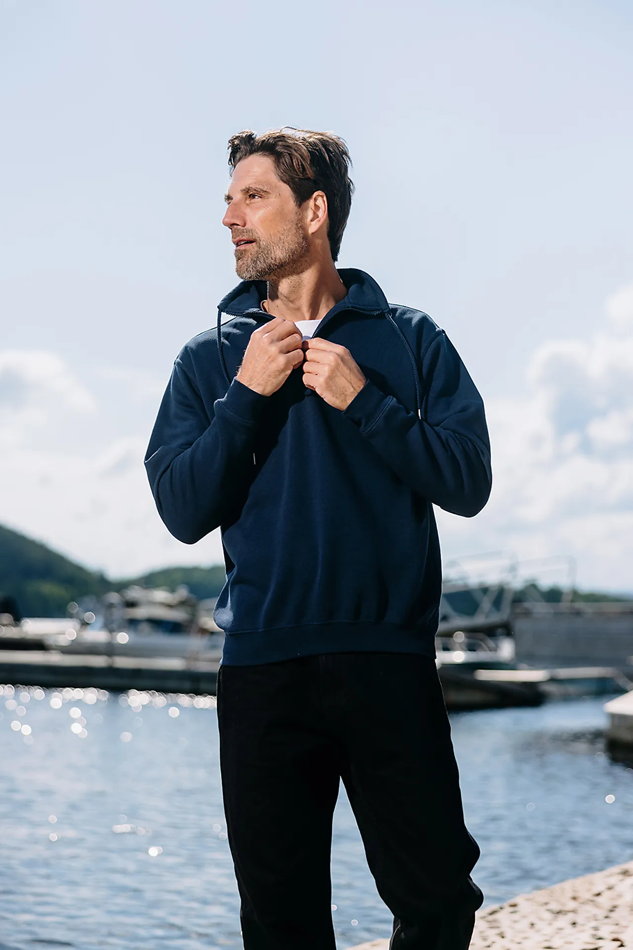 Genser mzip 0170 svart l panther