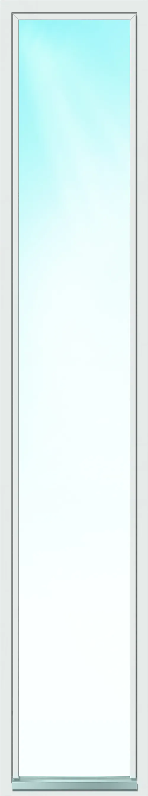 Sidefelt ytterdør S-1 Cots med cotswold glass hvit 30x210 cm