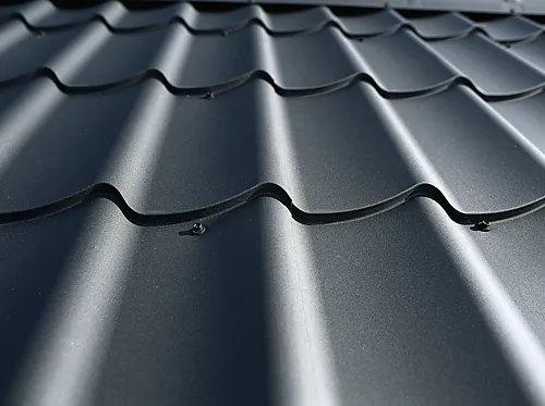 Takplate regent stål hard coat 25 svart 1850 mm