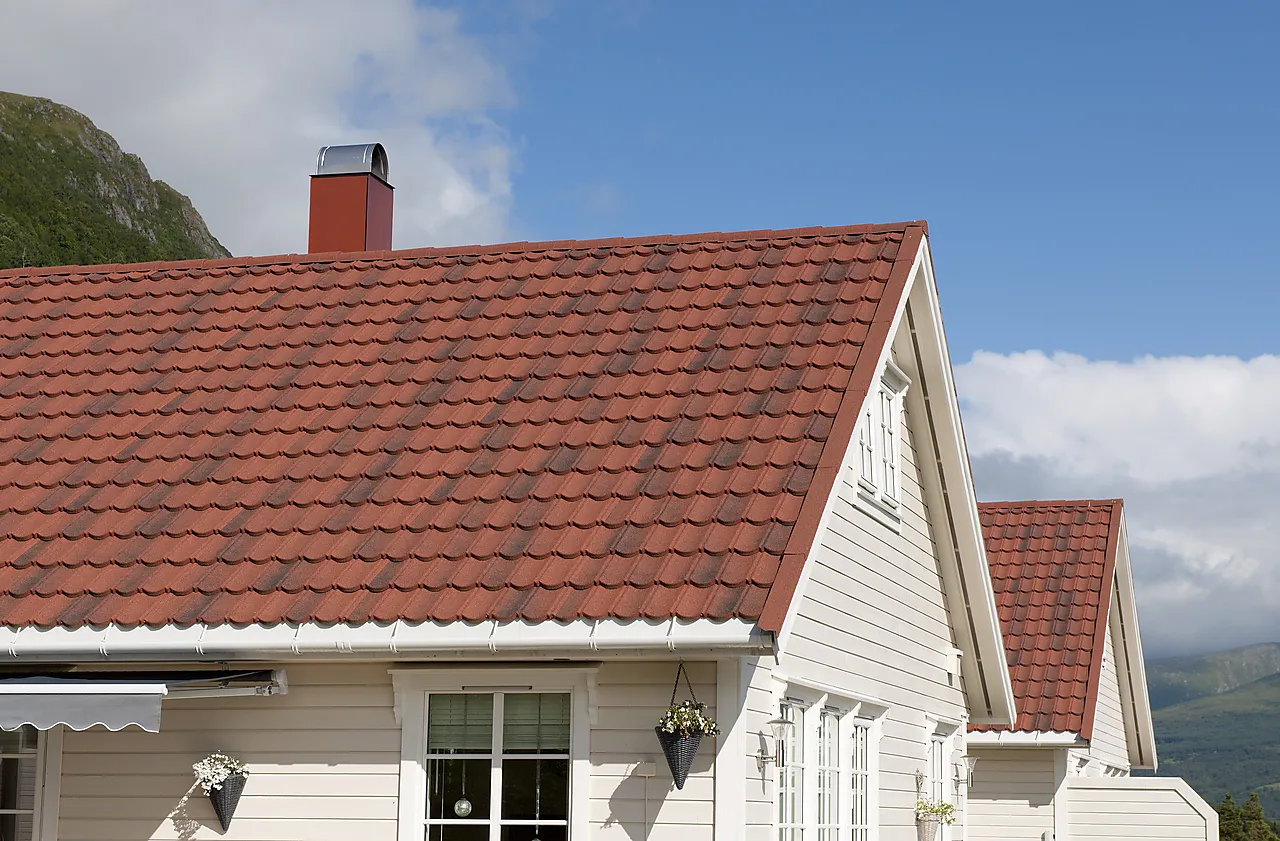 Gavlbeslag venstre tradition plus antikkrød 1100 mm null - null - 2 - Miniatyr