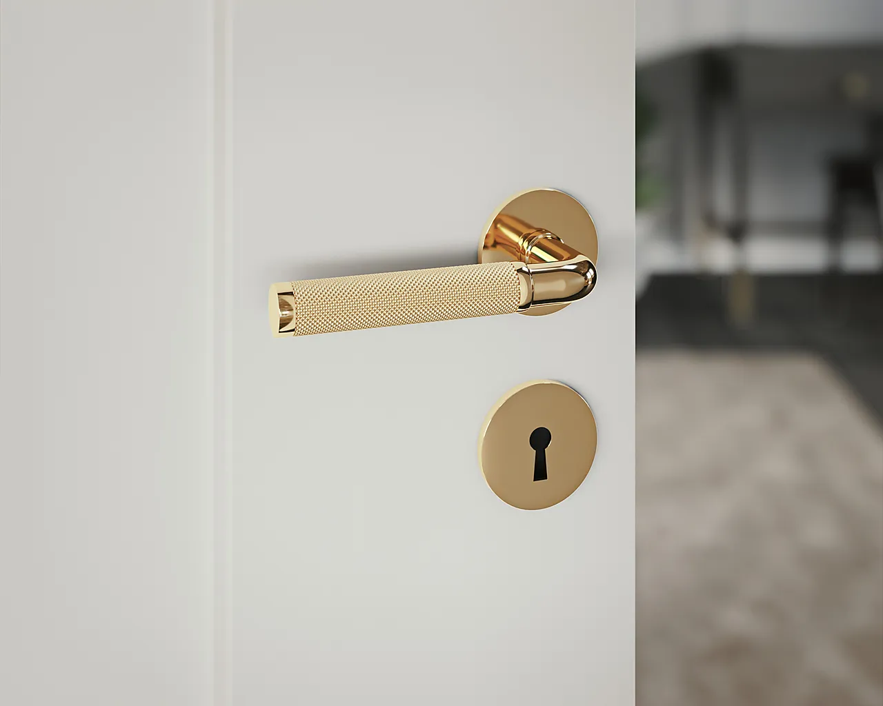 Dørhåndtak innvendig Lexington polert null - null - 2 - Miniatyr