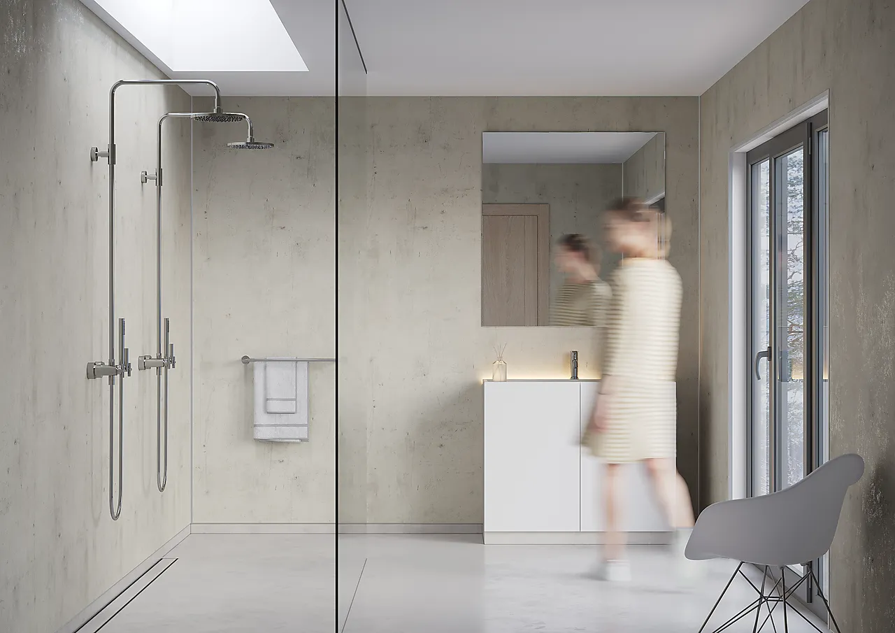 Fibo baderomsplate Lentini Light