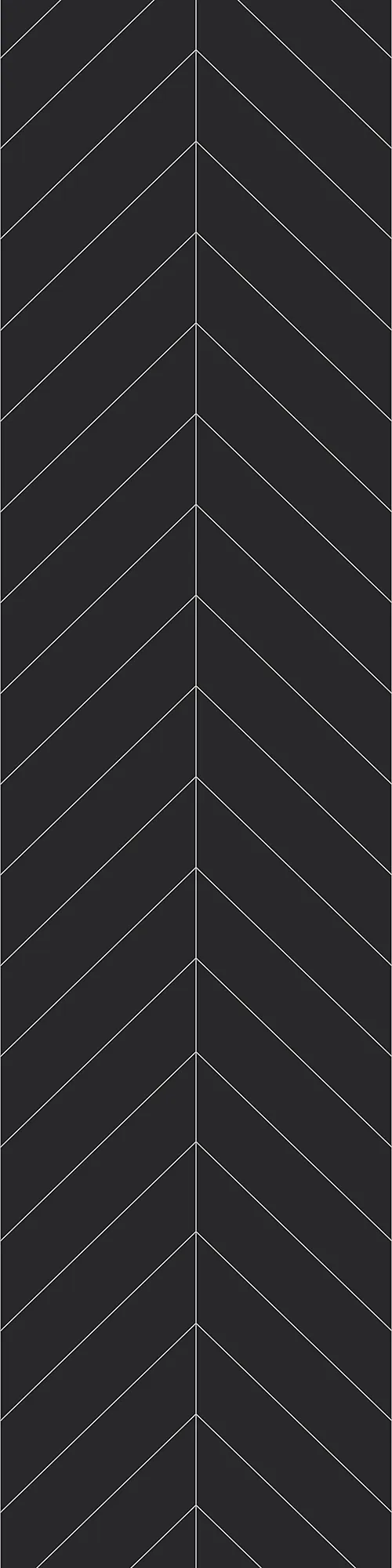 Baderomspanel 2124 chevron black gloss