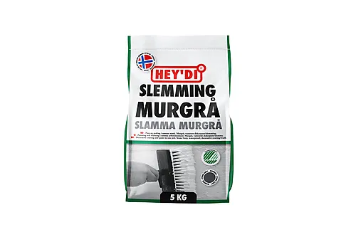 Slemming murgrå 5 kg vanntett for mur og betong