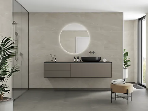 Fibo Baderomsplate 4008M6060 beige Stone 60x60cm