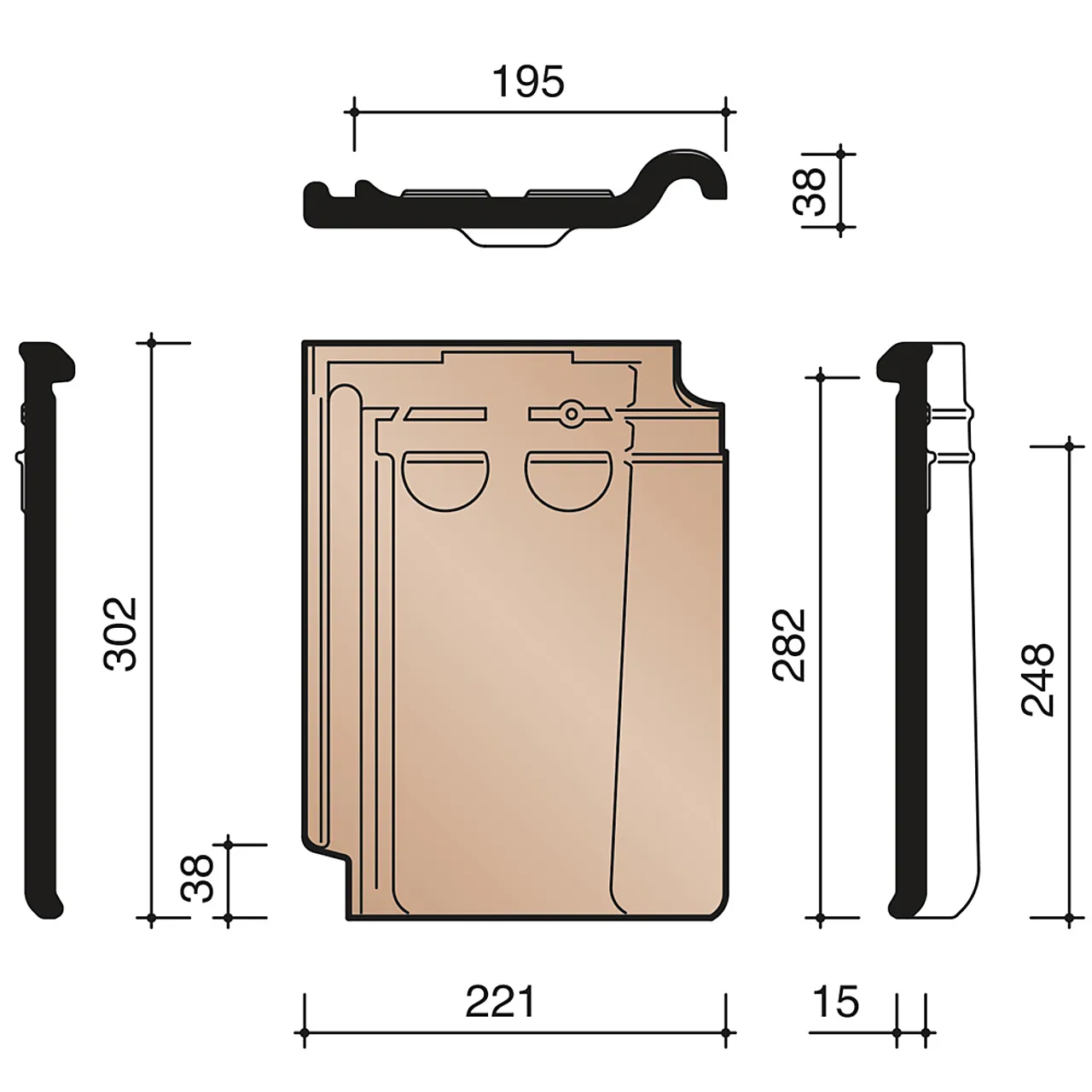 Takst normal naturrød p44 p44 600 koramic Takst normal naturrød p44 p44 600 koramic