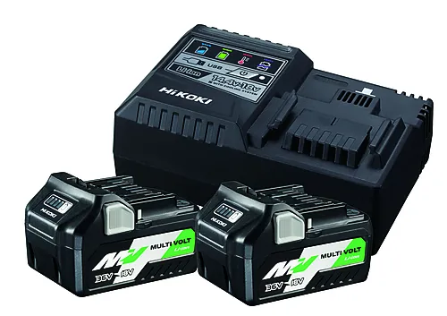 Batteripakke med 2 stk batterier og lader