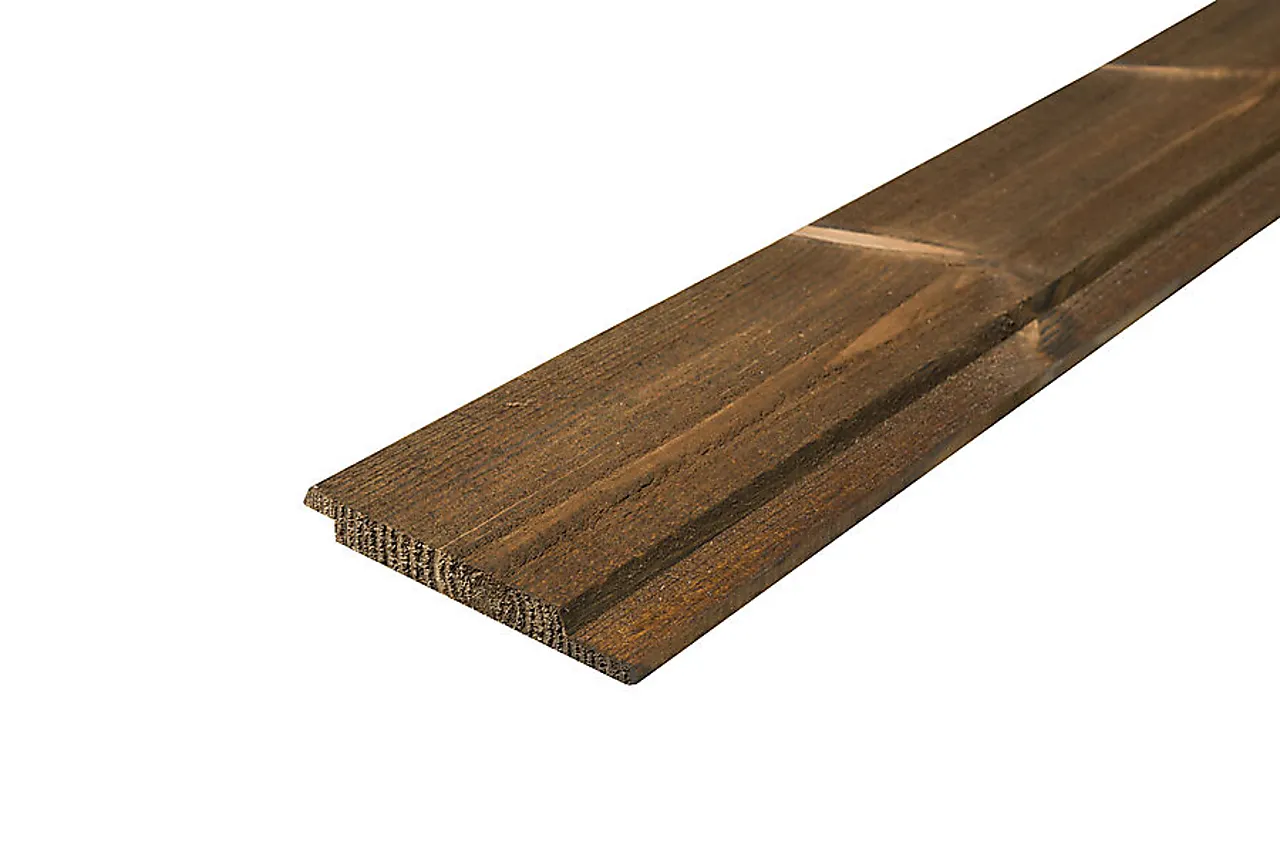 Buerkledning furu 19x148 mm brun