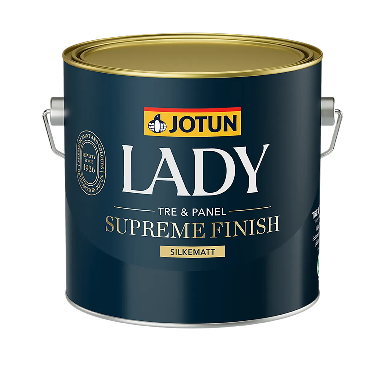 Lady Supreme Finish 15 hvit base 2,7 liter silkematt Lady Supreme Finish 15 hvit base 2,7 liter silkematt