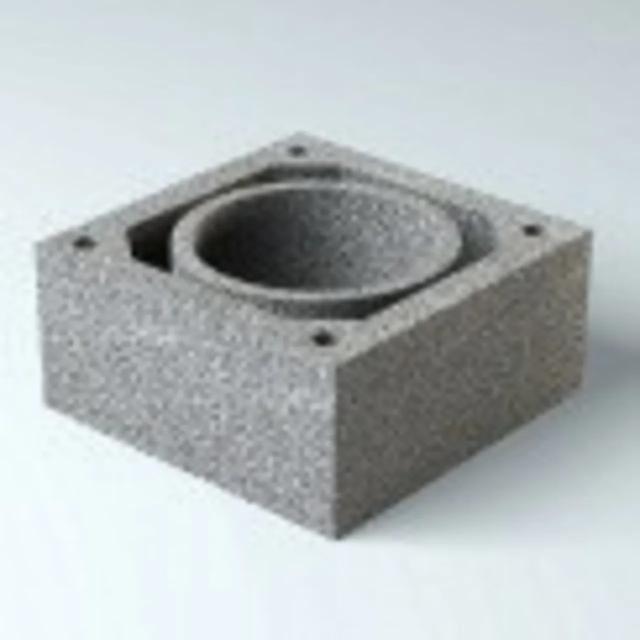 Ytterelement 40x40x24 cm ø16 sv solid vent