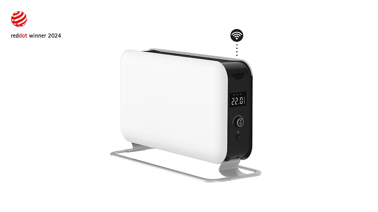 Gulvovn med WiFi 1500W hvit null - null - 2 - Miniatyr