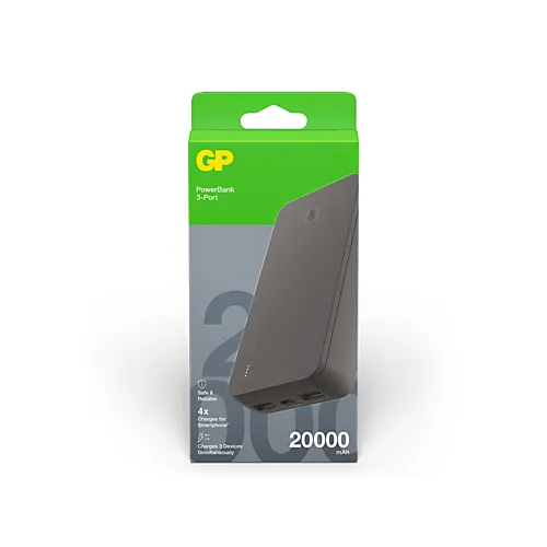 GP Powerbank Plus 20000mAh Black