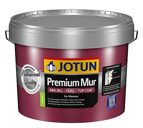 Premium mur mørkgrå-base 9 liter