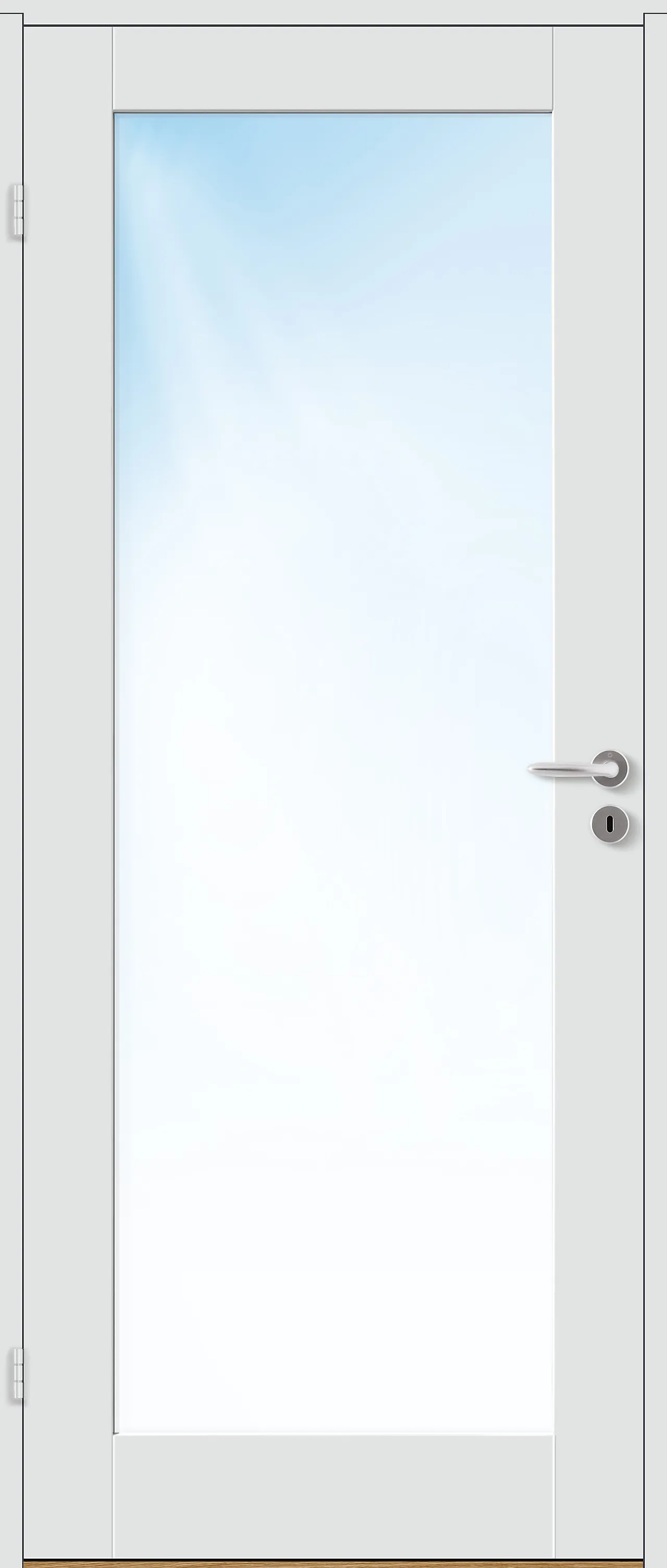 Dobbel innerdør Stil 1 med glass hvit 153x210 cm Dobbel innerdør Stil 1 med glass hvit 153x210 cm