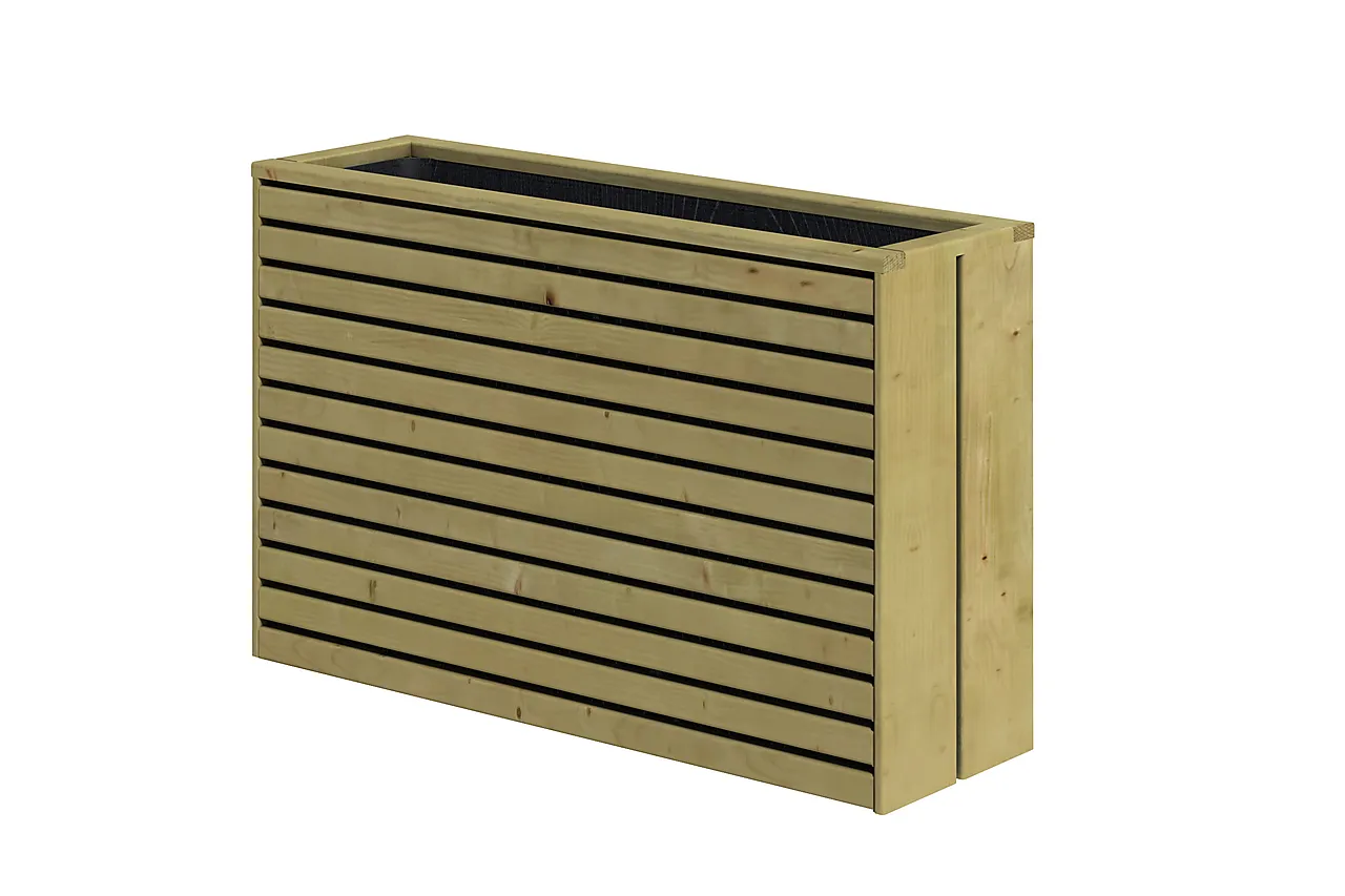 Blomsterkasse impregnert 103x30x67 cm