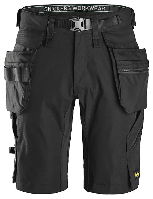 Shorts elastisk sort str 52