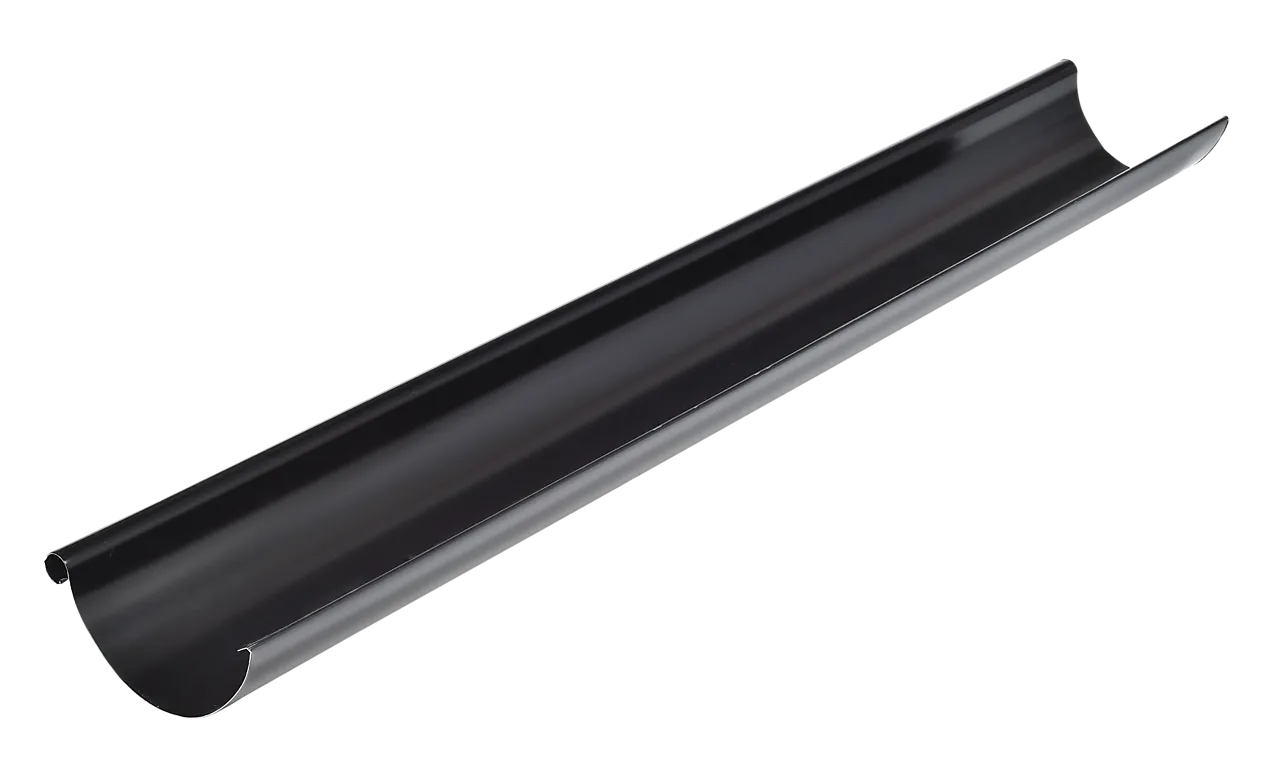 Takrenne sort stål 4 meter 125 mm Takrenne sort stål 4 meter 125 mm