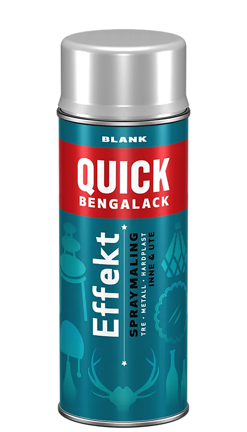 Bengalack effektspray sølv metallic 400 ml