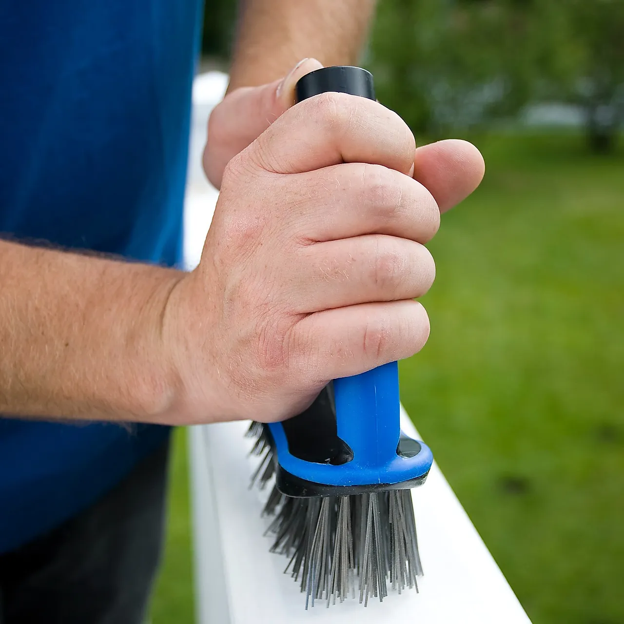 Forlengbar stålbørste til treverk null - null - 2 - Miniatyr