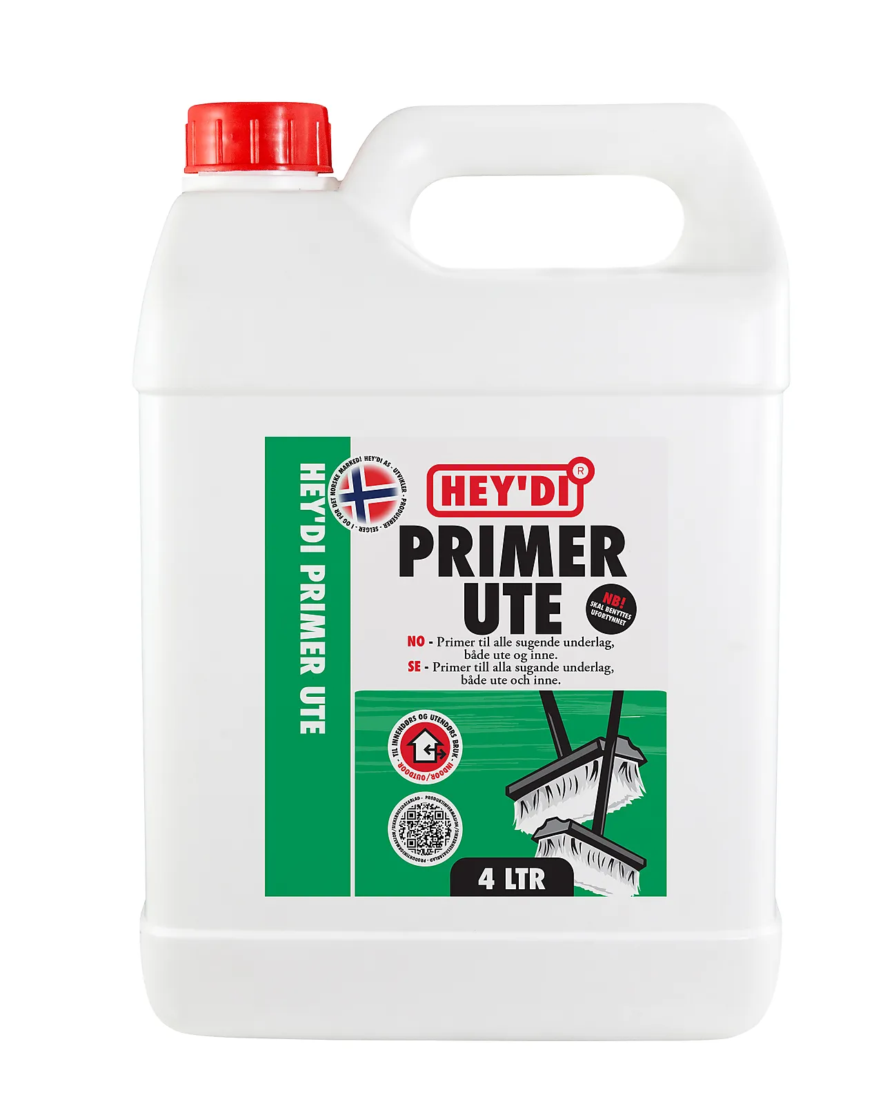 Primer Ute for sugende underlag 4 liter Primer Ute for sugende underlag 4 liter
