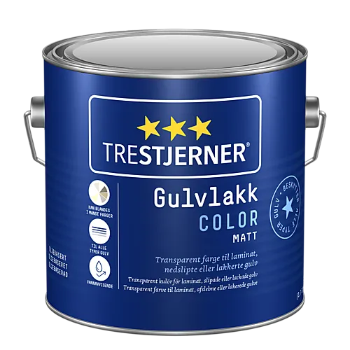 Gulvlakk matt transparent color 2,7 liter