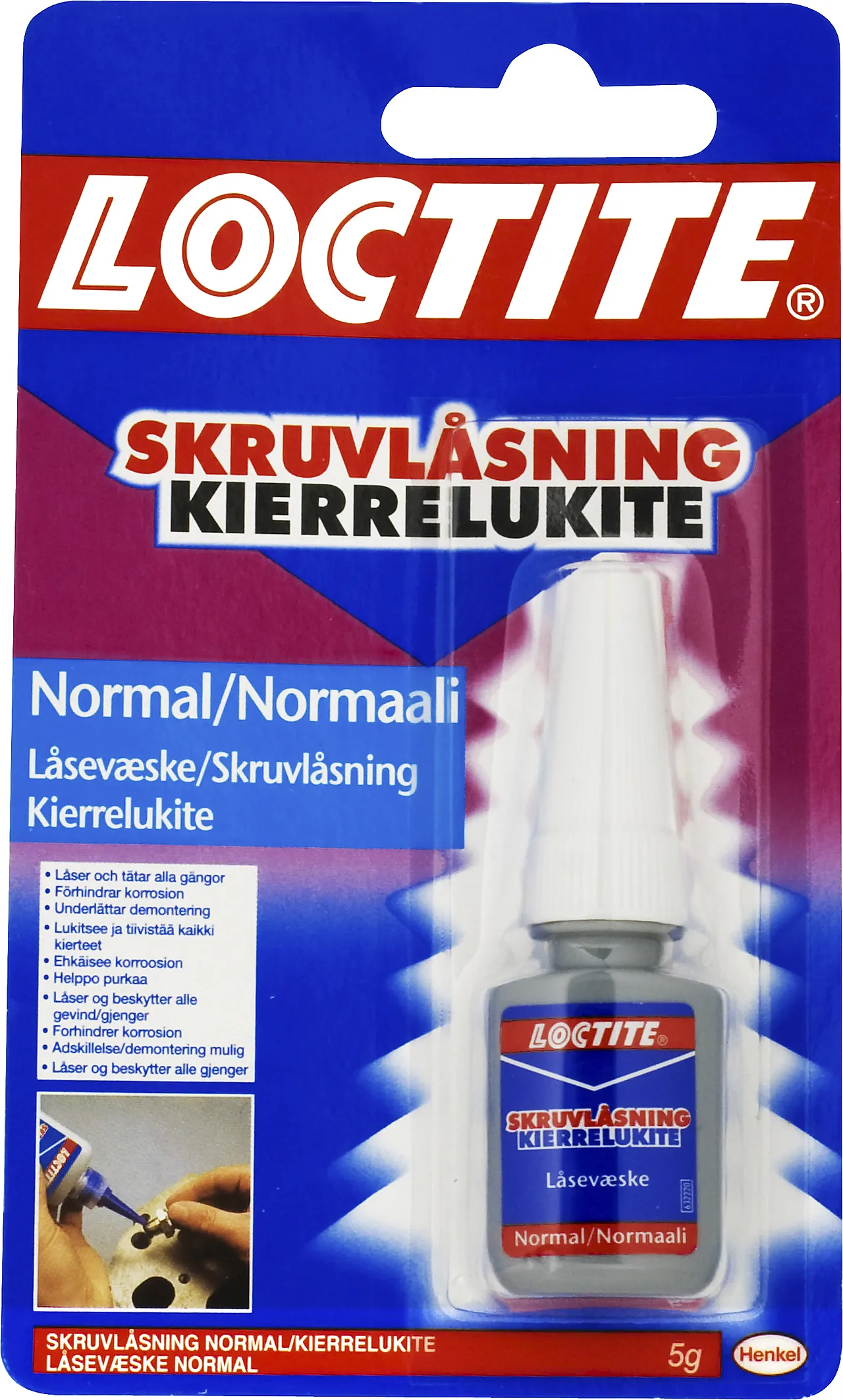 Skruelås normal 5G loctite lim