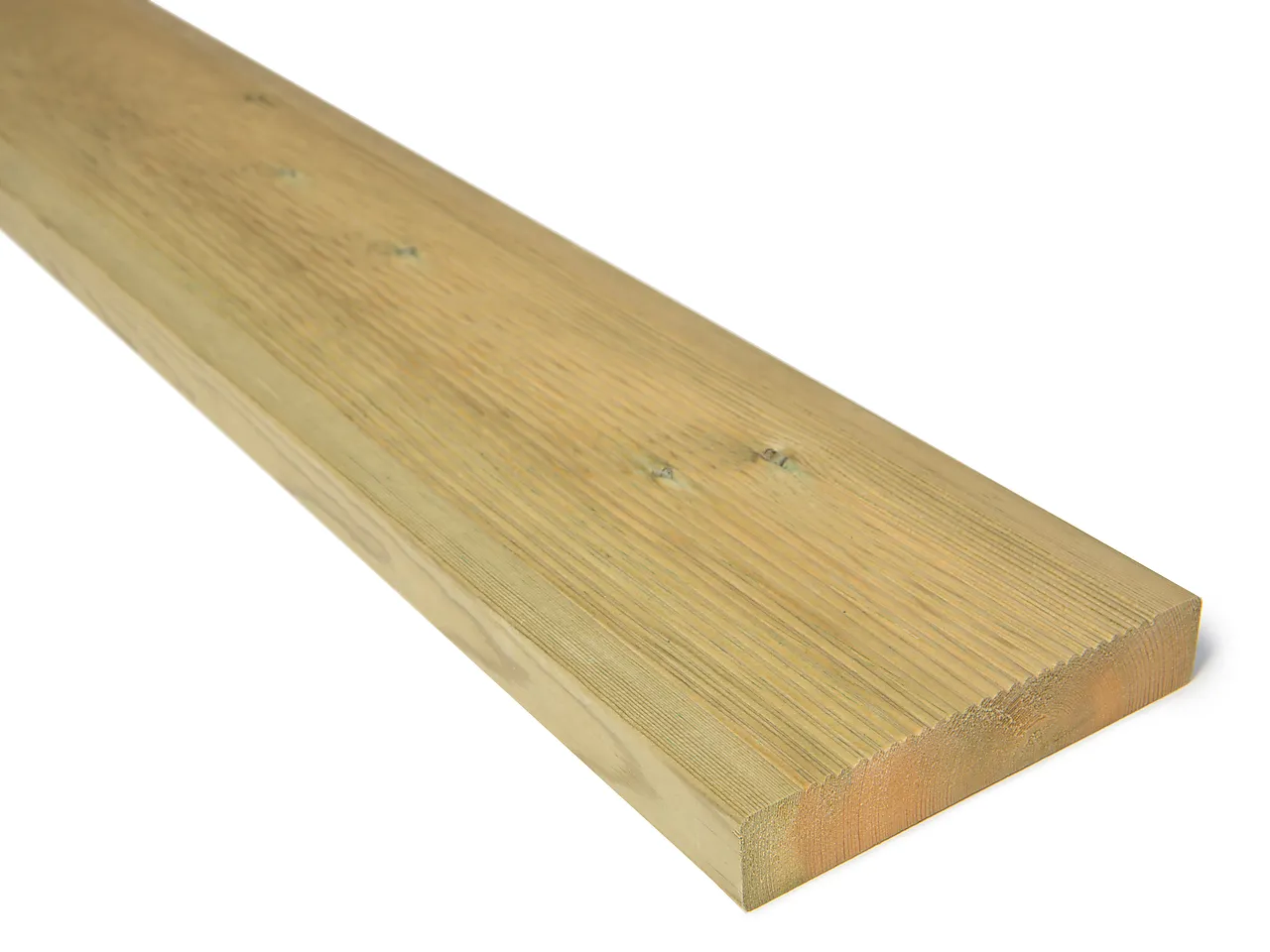 Terrassebord med riller impregnert furu klasse 2 28x145 mm