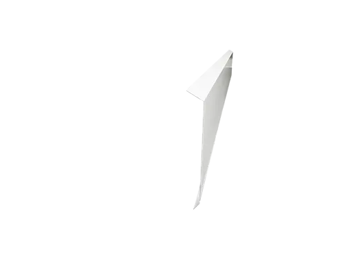Takfotbeslag L-tak hvit 170 mm
