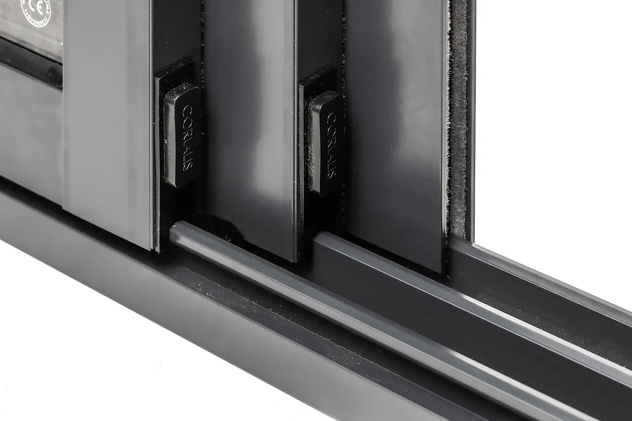 Skyvedør 2 dørblad enkelt glass høyre 160x200 cm