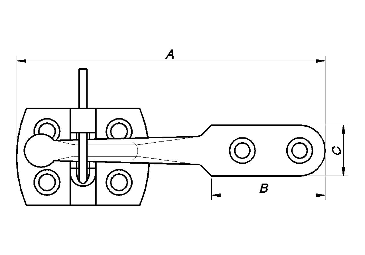 Dør og portbeslag rustfri null - null - 2 - Miniatyr