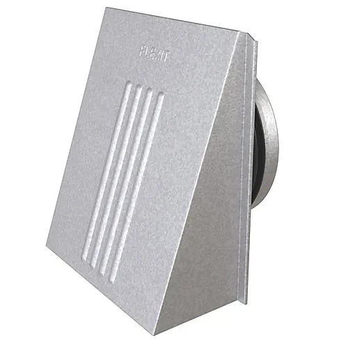 Kappe med nippel 6x6 Ø 125 mm stål